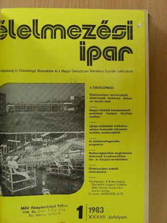 Ács Pál - Élelmezési ipar 1983. [antikvár]
