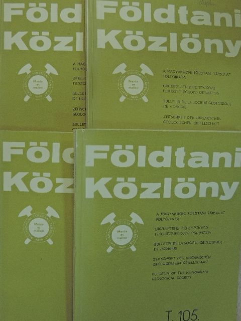 Báldiné Beke Mária - Földtani Közlöny 1975/1-4. [antikvár]