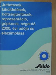Boross Béláné - Juttatások, kiküldetések, költségtérítések, reprezentáció, gépkocsi, cégautó 2000. évi adója és elszámolása [antikvár]
