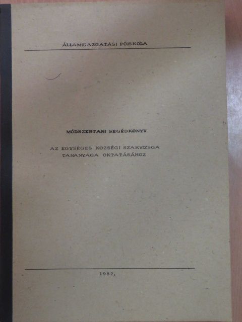 Módszertani segédkönyv [antikvár]