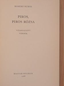Robert Burns - Piros, piros rózsa [antikvár]