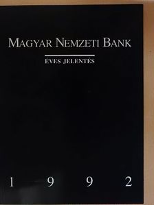A Magyar Nemzeti Bank éves jelentése 1992. [antikvár]