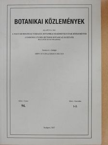 Bagi István - Botanikai közlemények 2008/1-2. [antikvár]