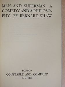Bernard Shaw - Man and Superman [antikvár]