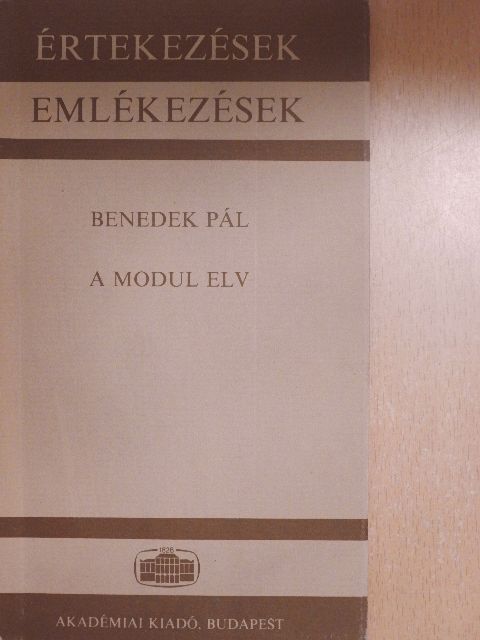 Benedek Pál - A modul elv [antikvár]