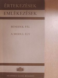 Benedek Pál - A modul elv [antikvár]