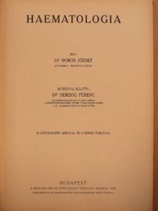 Dr. Boros József - Haematologia [antikvár]