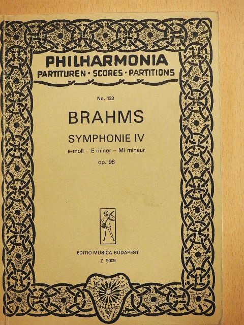 Johannes Brahms - Symphonie IV. [antikvár]