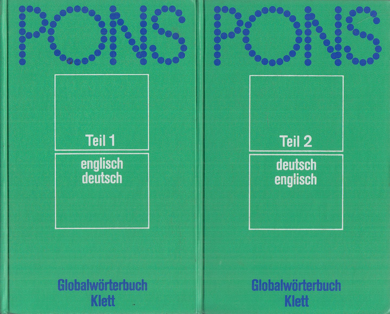 Roland Breitsprecher, Peter Terrell, Wendy V. A. Morris, Veronika Calderwood-Schnorr - PONS-Globalwörterbuch Englisch-Deutsch, Deutsch-Englisch I-II. [antikvár]