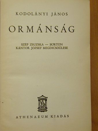 Kodolányi János - Ormánság [antikvár]
