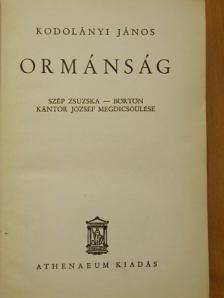 Kodolányi János - Ormánság [antikvár]