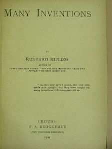 Rudyard Kipling - Many Inventions [antikvár]