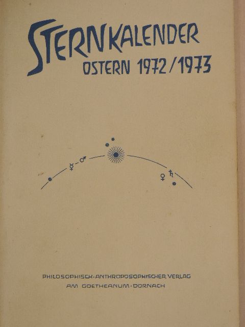 Heinz Ritter - Sternkalender Ostern 1972/1973 [antikvár]