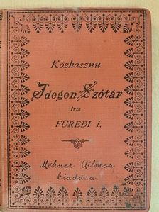 Füredi Ignácz - Közhasznu Idegen Szótár [antikvár]