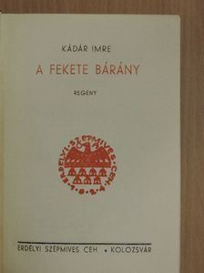 Kádár Imre - A fekete bárány [antikvár]