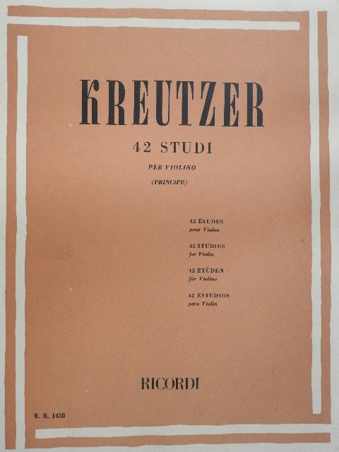Rodolphe Kreutzer - 42 Studi per Violino [antikvár]