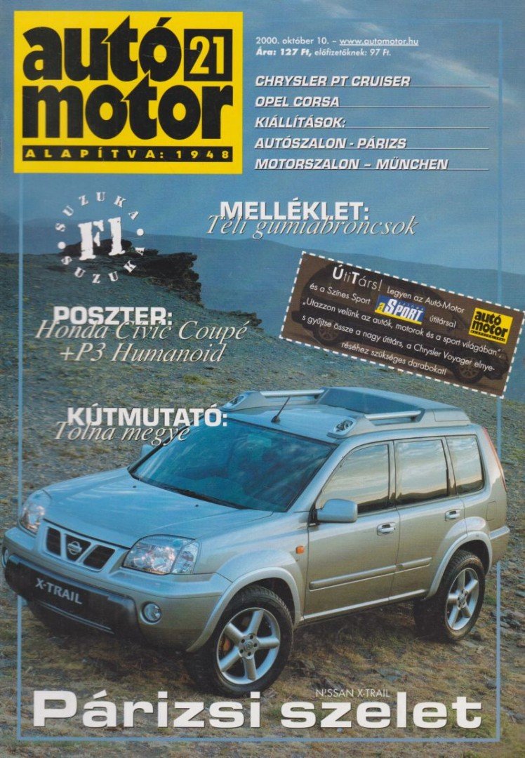 Bessenyey Krisztina, Gajdán Miklós - Autó-Motor 2000. október 10. [antikvár]