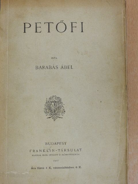 Barabás Ábel - Petőfi [antikvár]