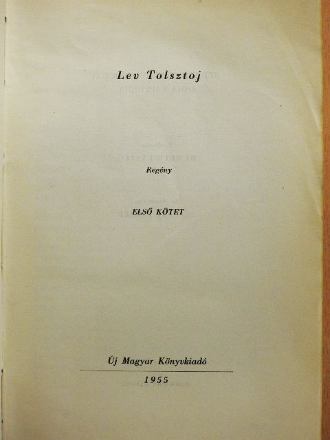 Lev Nyikolajevics Tolsztoj - Anna Karenina I-II. [antikvár]