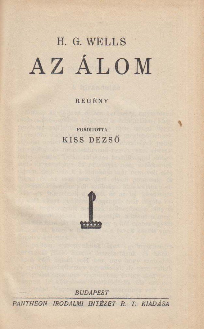 H.G. Wells - Az álom [antikvár]