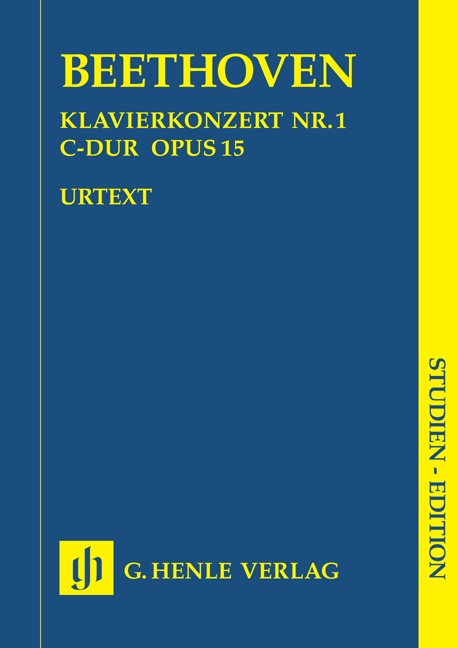 BEETHOVEN - KLAVIERKONZERT NR.1 C-DUR OP.15 STUDIENPARTITUR URTEXT (KÜTHEN)