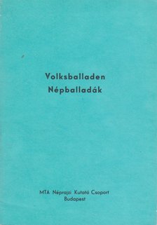 Szabó T. Ádám (szerk.) - Volksballaden - Népballadák [antikvár]