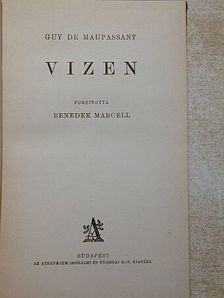 Guy de Maupassant - Vizen [antikvár]