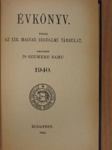 Berend László - Évkönyv 1940. [antikvár]