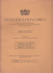 Pálfy Móric, Rozlozsnik Pál - Geologica Hungarica - Series Geologica Tomus 7. [antikvár]