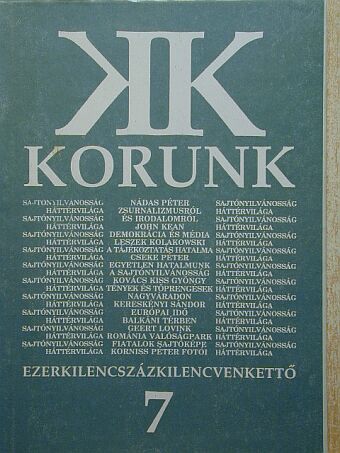Beke György - Korunk 1992. július [antikvár]