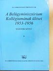 Kajári Erzsébet - A Belügyminisztérium Kollégiumának ülései 1953-1956. 2/I. (töredék) [antikvár]