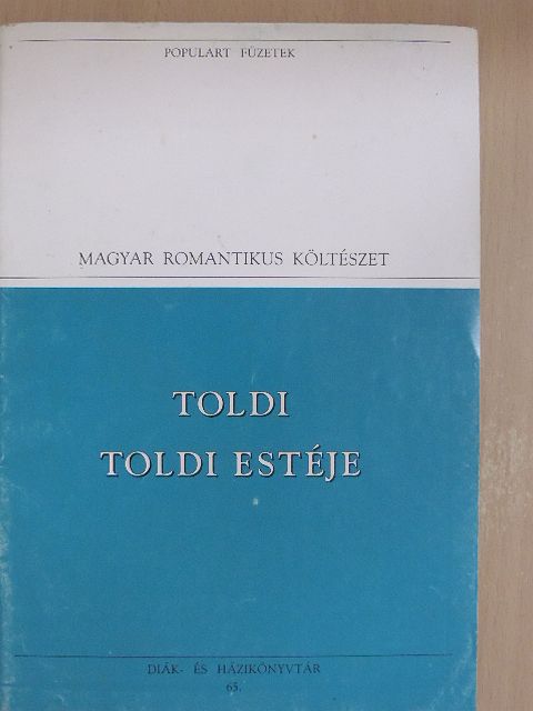 Arany János - Toldi/Toldi estéje [antikvár]