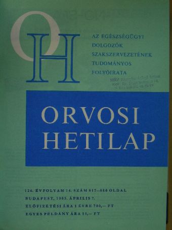 Aranyi Zoltán - Orvosi Hetilap 1985. II. (negyed évfolyam) [antikvár]