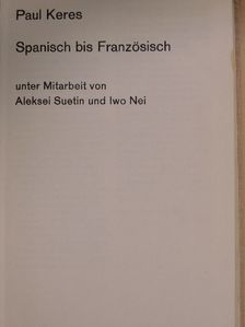 Aleksei Suetin - Spanisch bis Französisch [antikvár]
