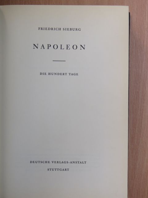 Friedrich Sieburg - Napoleon [antikvár]