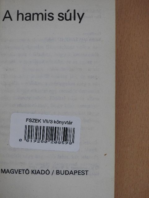 Joseph Roth - A hamis súly [antikvár]