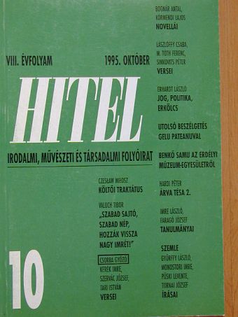Bognár Antal - Hitel 1995. október [antikvár]