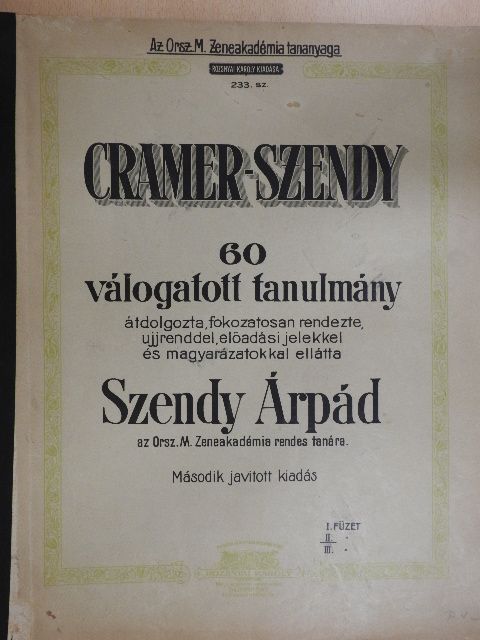 Cramer J. B. - 60 válogatott tanulmány II. füzet [antikvár]