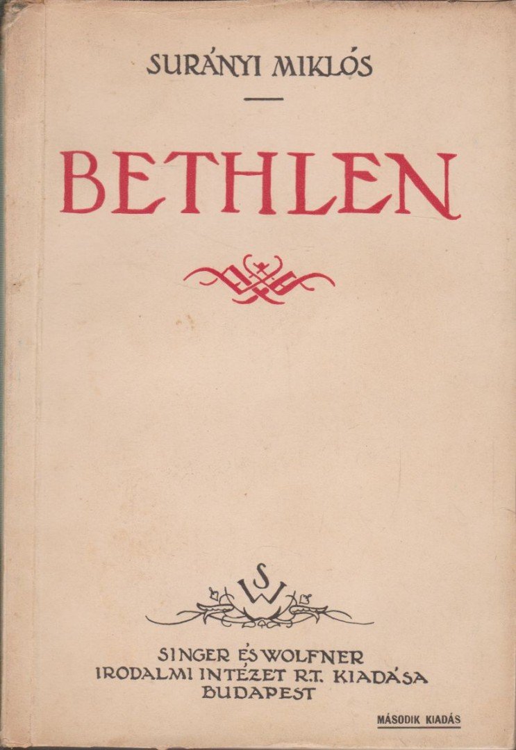 SURÁNYI MIKLÓS - Bethlen [antikvár]