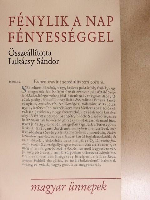 Bod Péter - Fénylik a nap fényességgel [antikvár]
