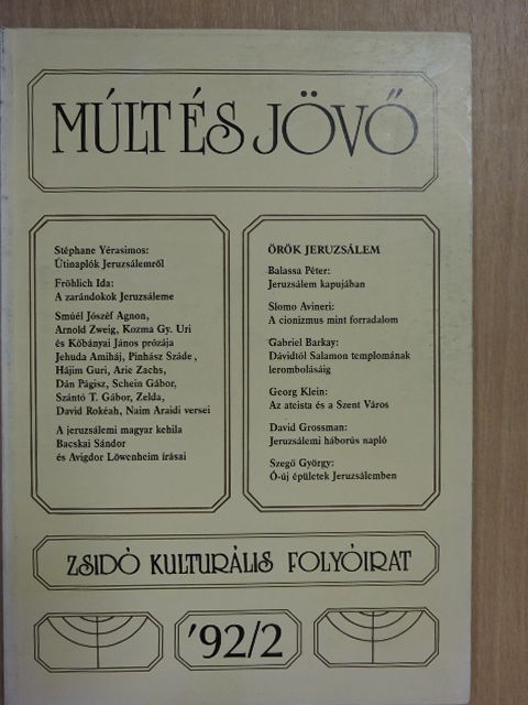 Bacskai Sándor - Múlt és Jövő 1992/2. [antikvár]