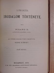 Nisard D. - A franczia irodalom története I. [antikvár]