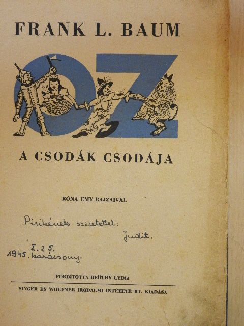 Frank L. Baum - Oz a csodák csodája [antikvár]