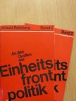 Arnold Reisberg - Einheits front politik I-II. [antikvár]