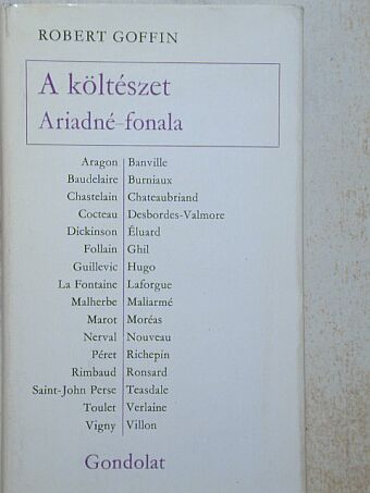 Robert Goffin - A költészet Ariadné-fonala [antikvár]