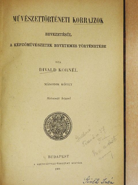 Divald Kornél - Művészettörténeti korrajzok II. [antikvár]
