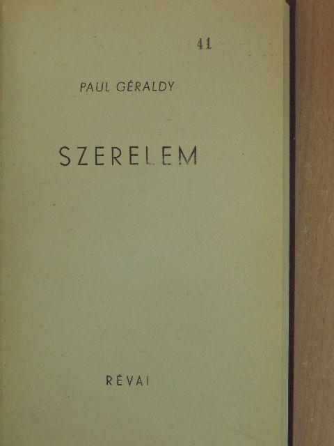 Paul Géraldy - Szerelem [antikvár]