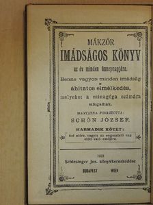 Mákzór imádságos könyv az év minden ünnepnapjára III. [antikvár]