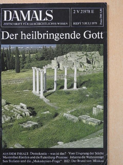 Harald Steffahn - Damals Juli 1979. [antikvár]