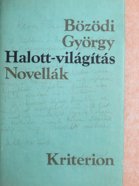 Bözödi György - Halott-világítás [antikvár]